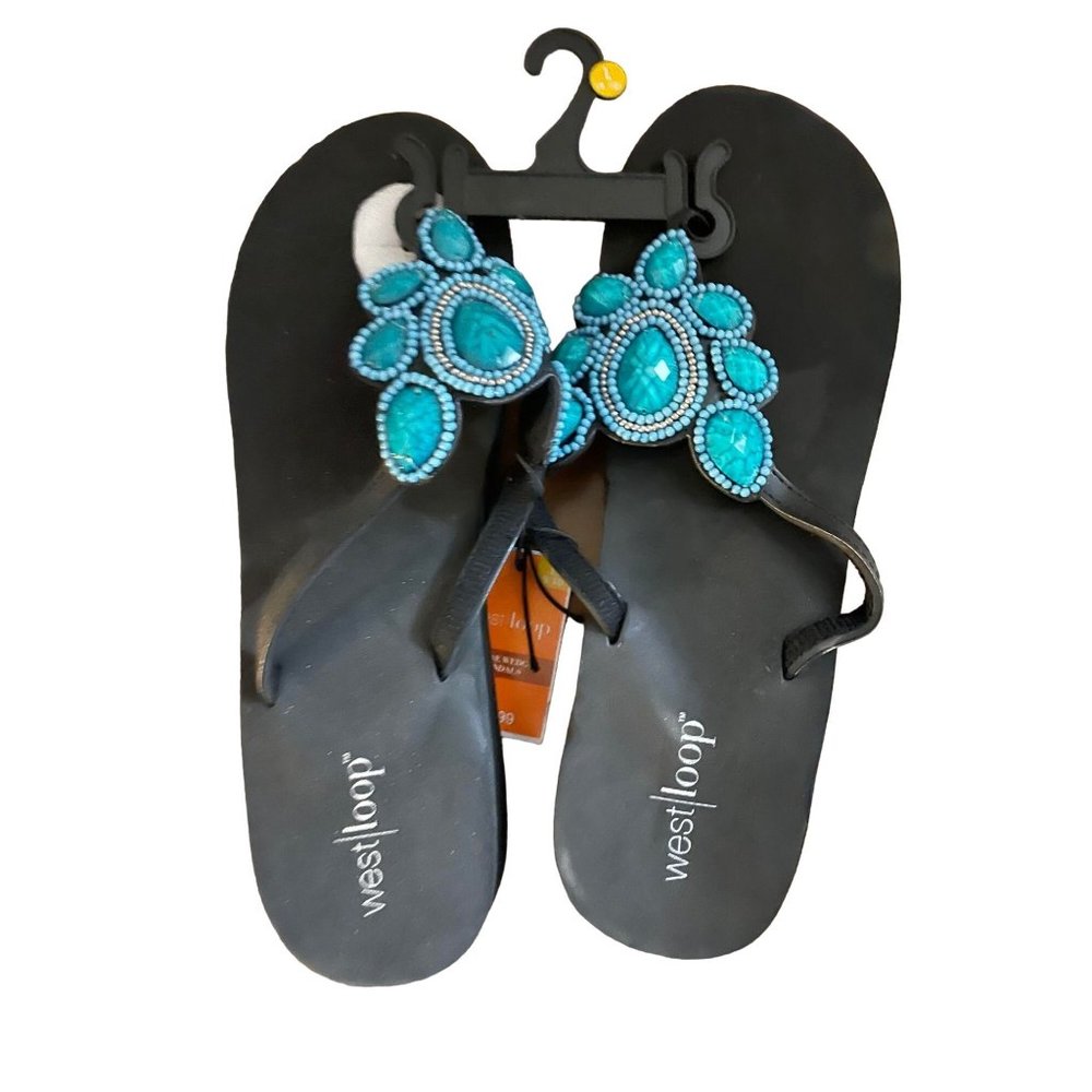 NWT- West Loop Stonewedge Sandals. Size 9-10